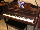Hallet Davis 152 French Mahogany Satin grand piano